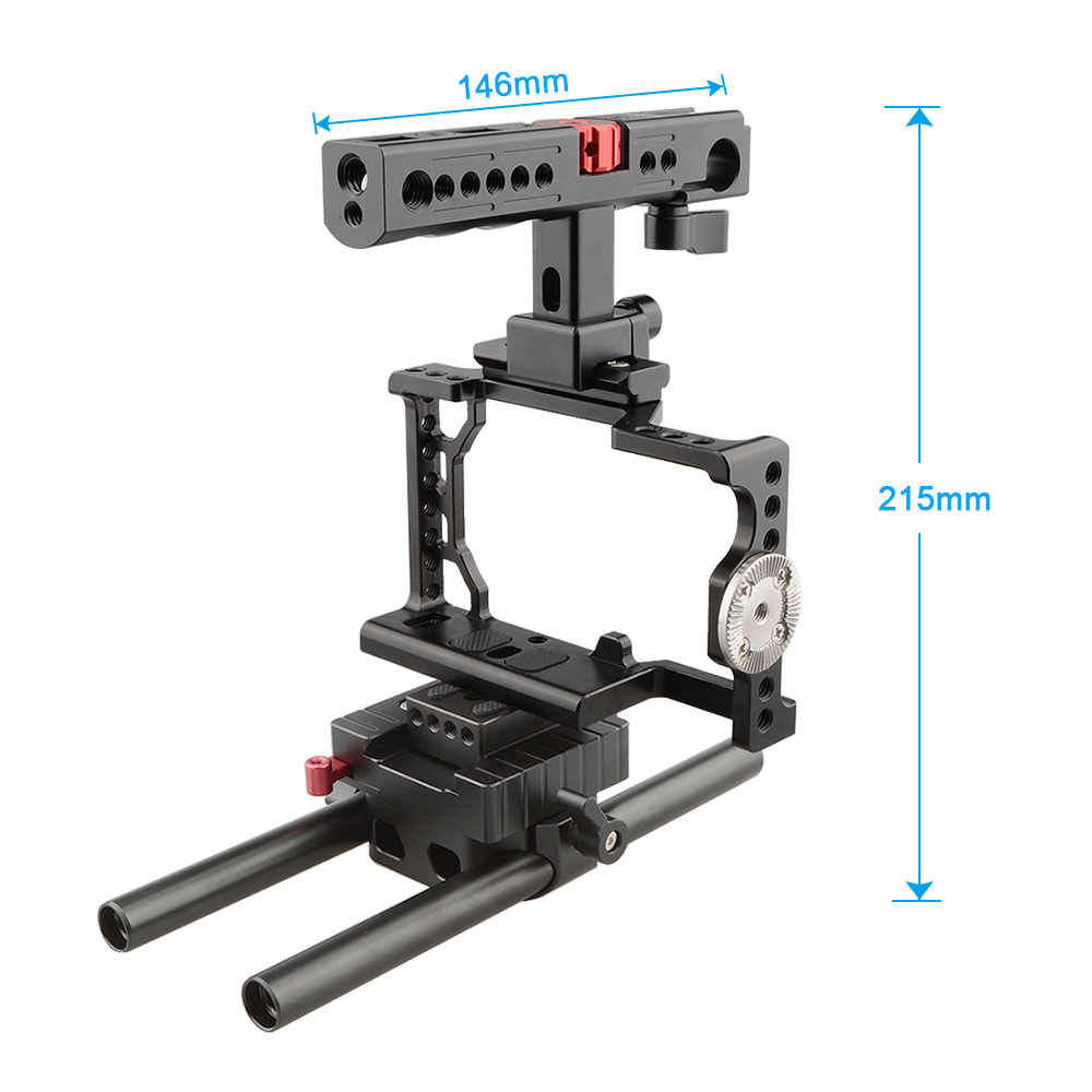 CAMVATE Handheld Camera Cage Rig for Sony A6500