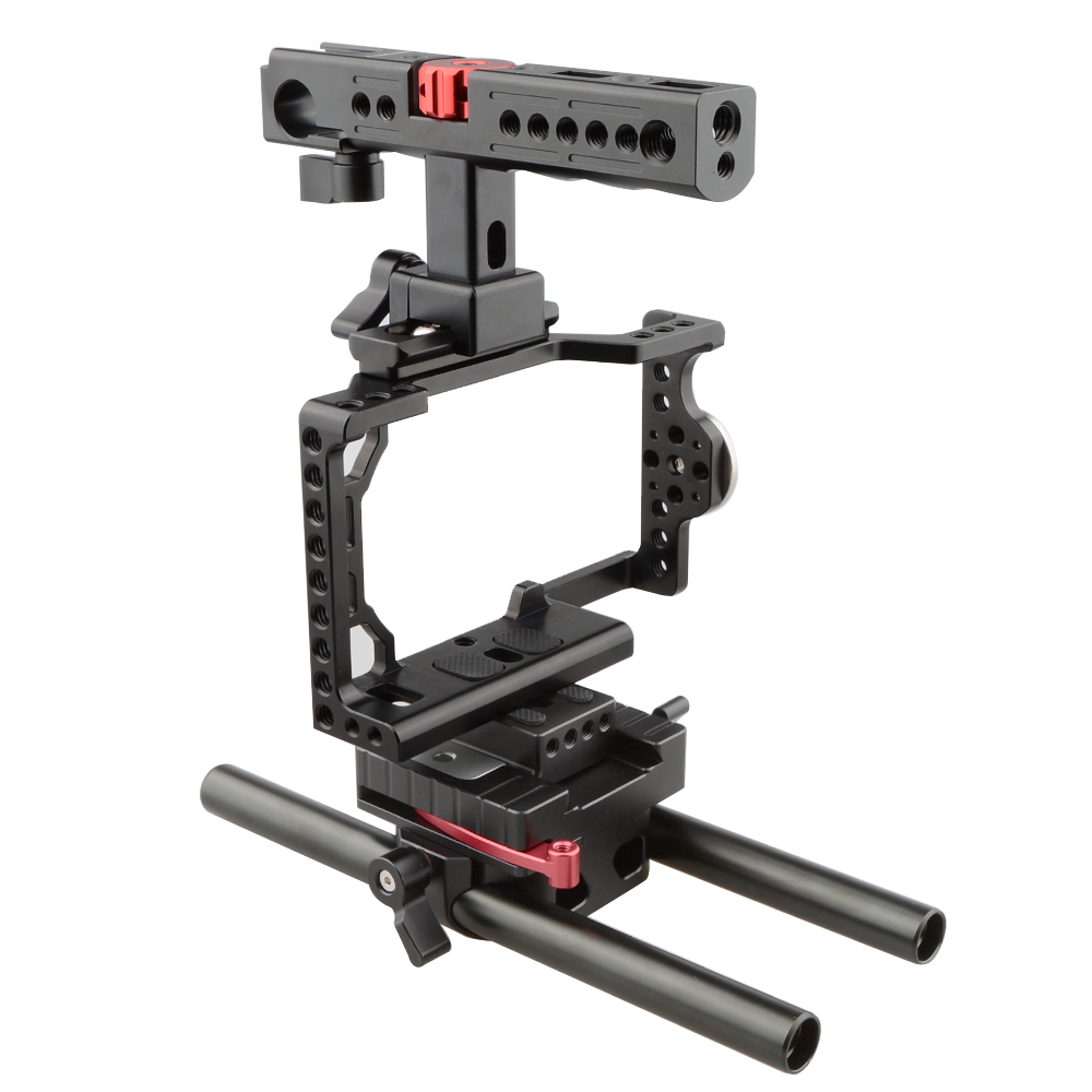 CAMVATE Handheld Camera Cage Rig for Sony A6500
