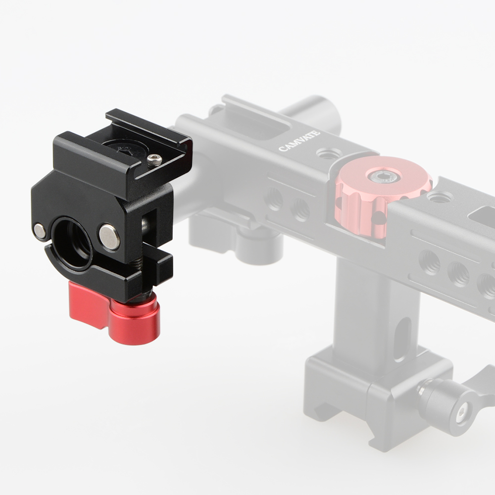 CAMVATE 15mm Quick Release Rod Clamp with Cold Shoe