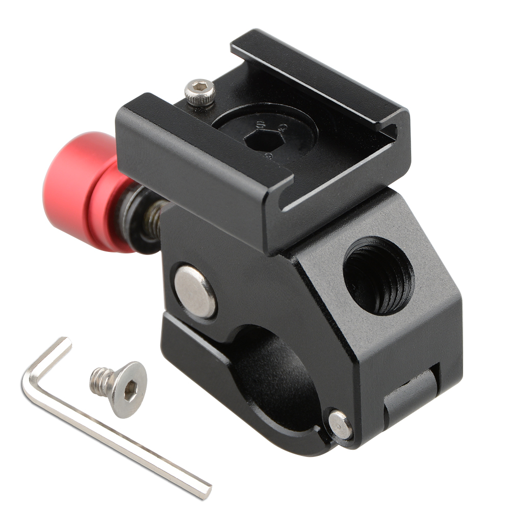 CAMVATE 15mm Quick Release Rod Clamp with Cold Shoe