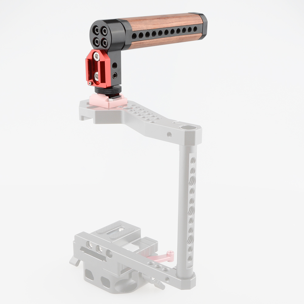 CAMVATE Top Cheese Handle Wooden Grip with Shoe Mount