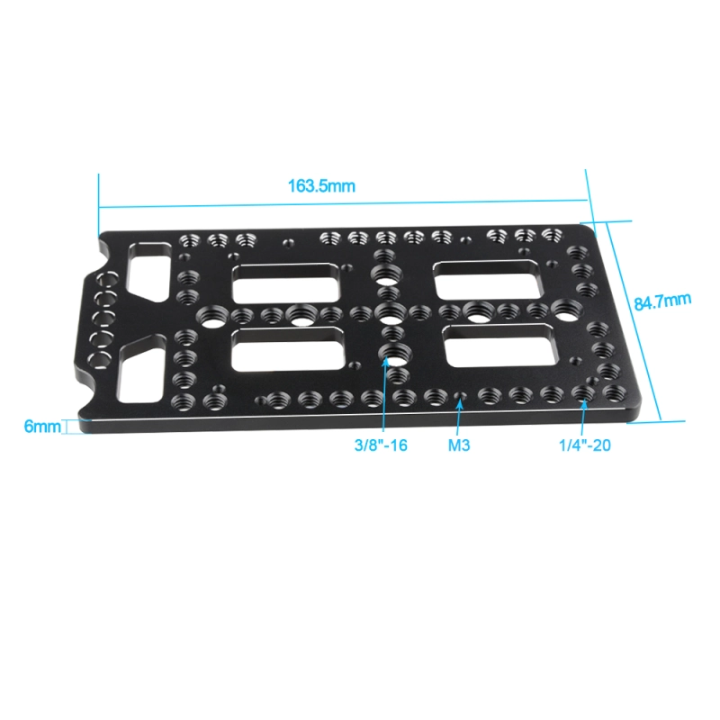 CAMVATE Versatile Cheese Plate Battery Backboard Plate For V Lock Mount Power Splitter