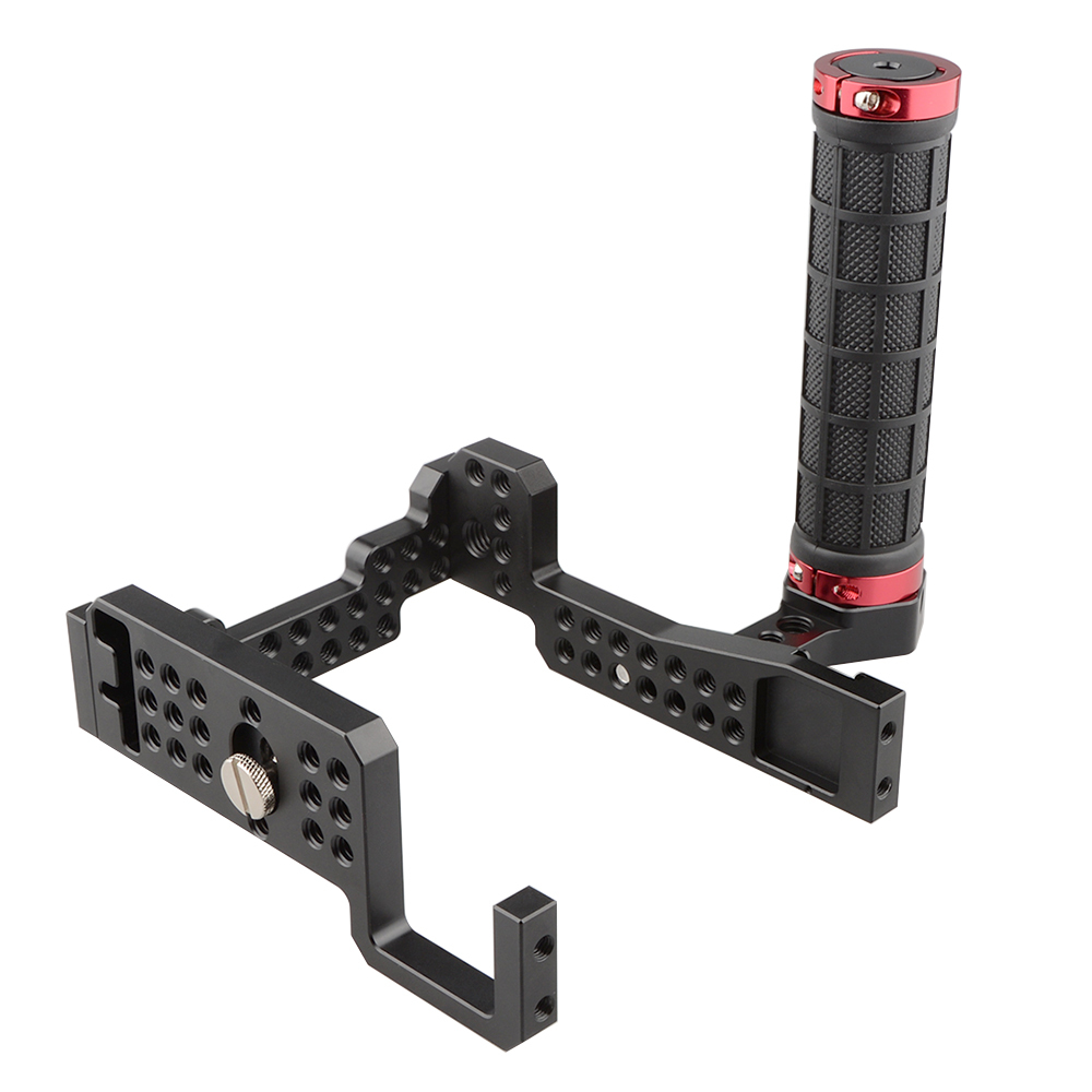 CAMVATE Camera Cage Rig with Rubber Handle Grip for a7II/a7RII/a7SII