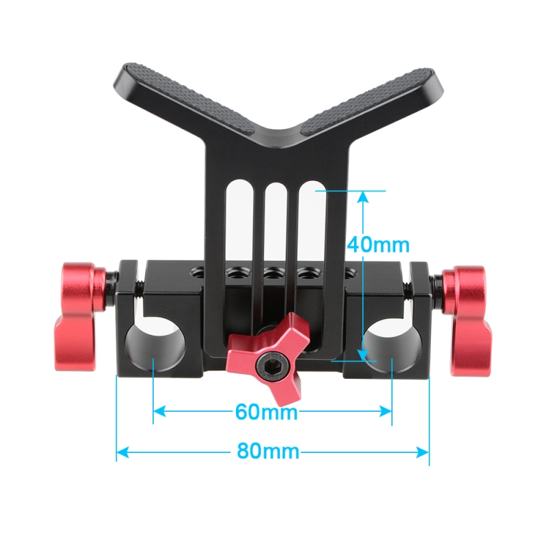 CAMVATE Lens Support Mount Rod Clamp Holder Bracket for 15mm Rod System Follow Focus