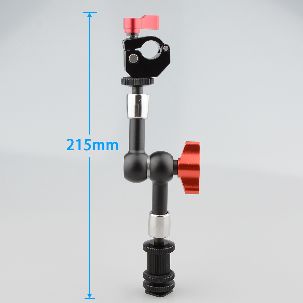 CAMVATE 7" Articulating Magic Arm 15mm Rod Clamp to Shoe Mount
