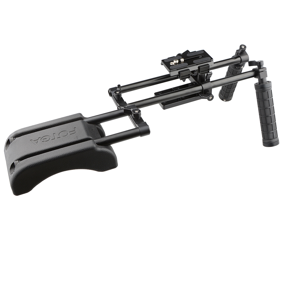 CAMVATE Pro DSLR Shoulder Mount Support Rig Kit Handgrip fr Canon/Nikon/Sony and other