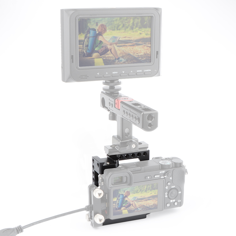 CAMVATE Cage Kit (Black) for Sony A6000 A6300 A6400 A6500 & A6600 4K Cameras