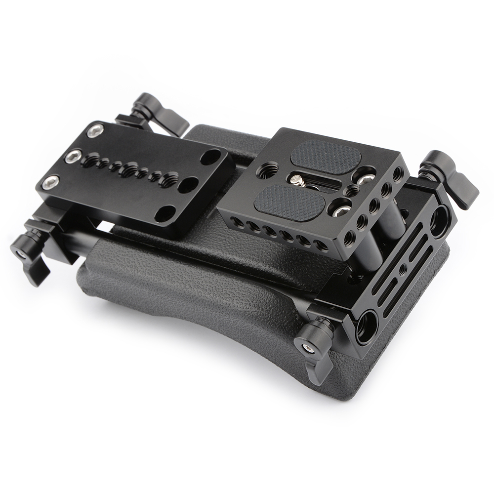 Shoulder Support Pad with Camera Baseplate & Battery Plate Mount for DSLR Rig