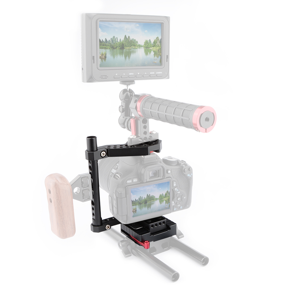 CAMVATE Camera  DSLR Cage  for Cameras Panasonic GH5, GH4, GH3, Fujifilm X-T2, DSLRs Canon EOS 650D, 550D, NIKON D330,SIGMA DP2