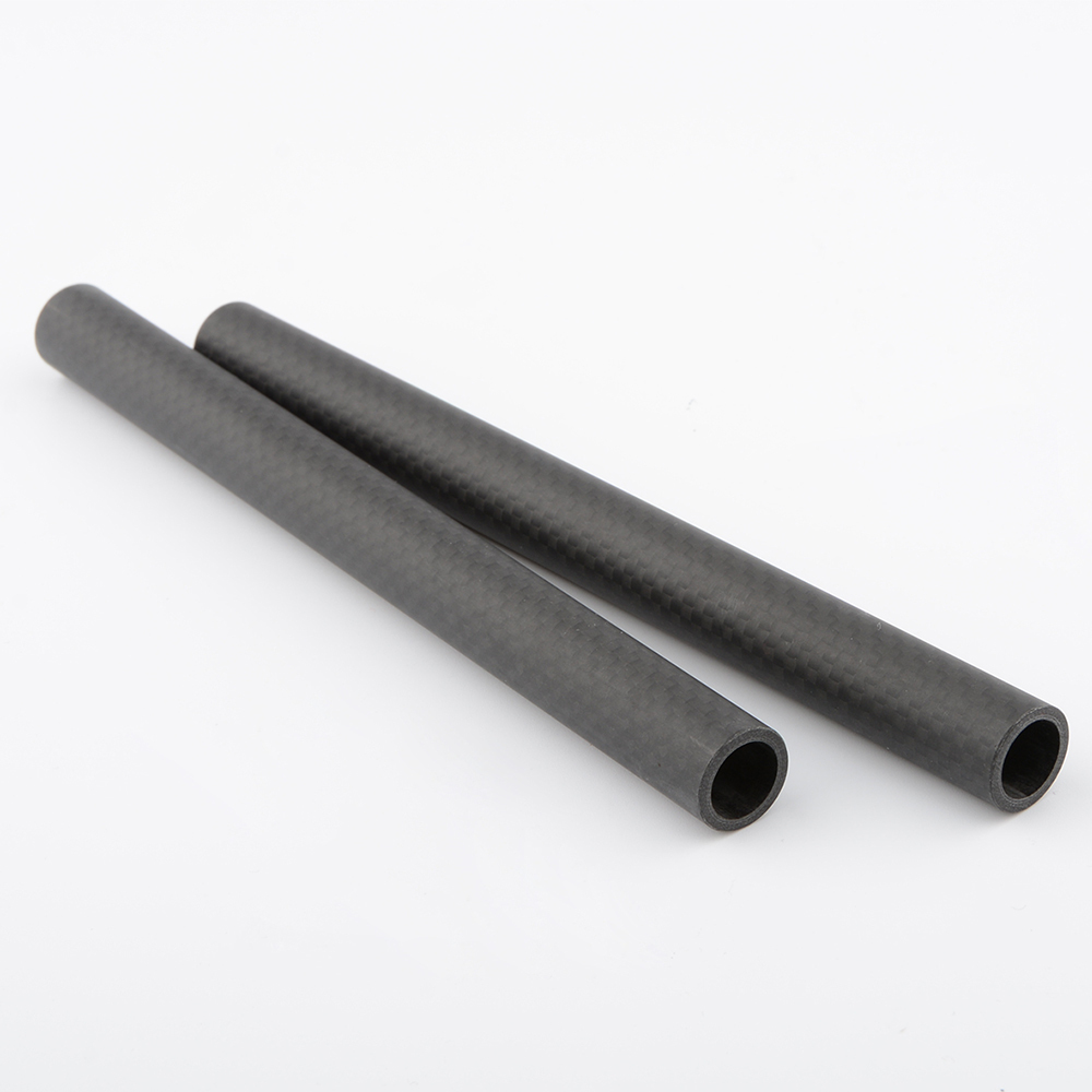 CAMVATE 17cm Length 15mm Carbon Fiber Rod for DLSR Rigs Camera Cage Tripod Mount