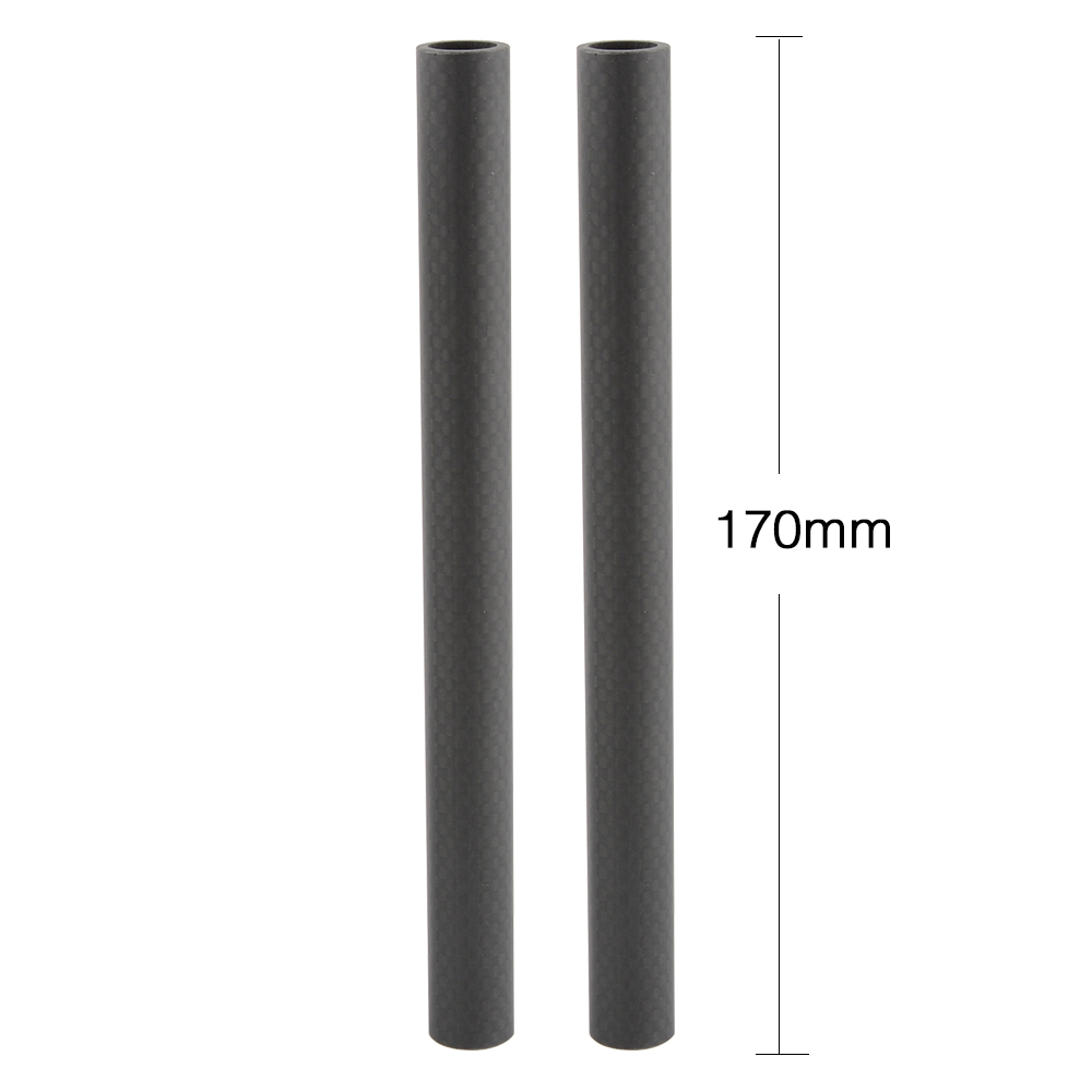 CAMVATE 17cm Length 15mm Carbon Fiber Rod for DLSR Rigs Camera Cage Tripod Mount