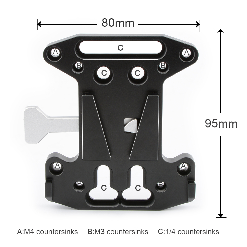 CAMVATE V-Lock Quick Release Plate