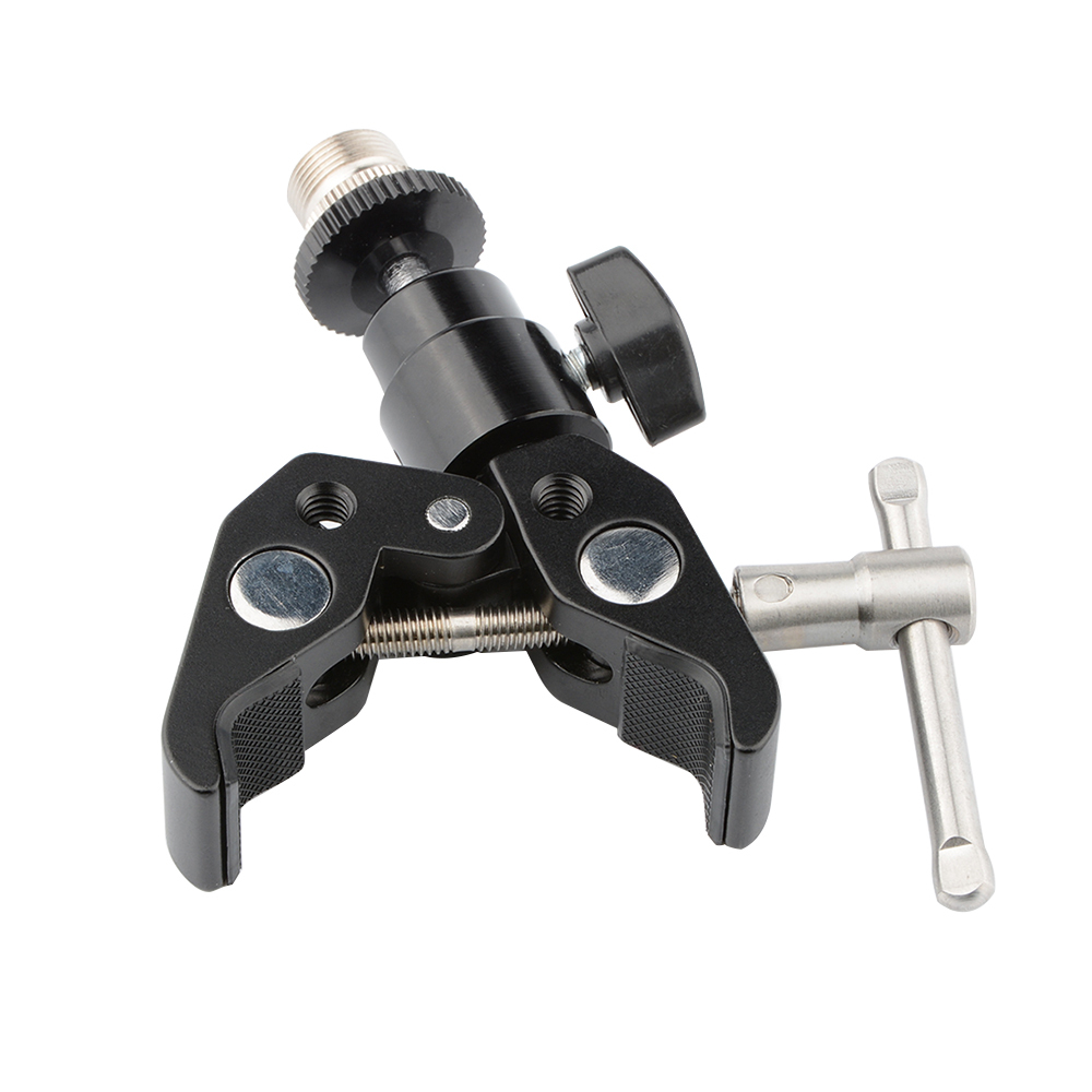 CAMVATE Crab clamp & 5/8"-27 Ball Head Mount for Microphone