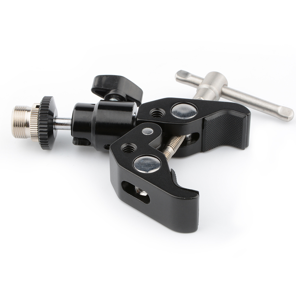 CAMVATE Crab clamp & 5/8"-27 Ball Head Mount for Microphone