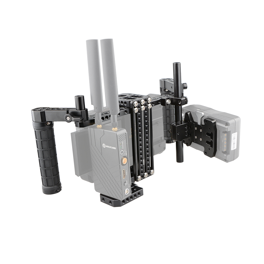 CAMVATE Director's Monitor Cage Kit with V-Lock Plate