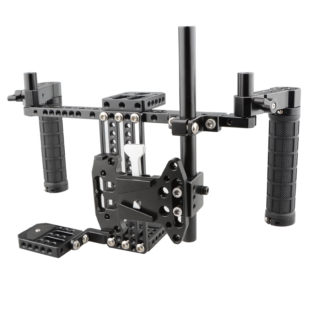 CAMVATE Director's Monitor Cage Kit with V-Lock Plate