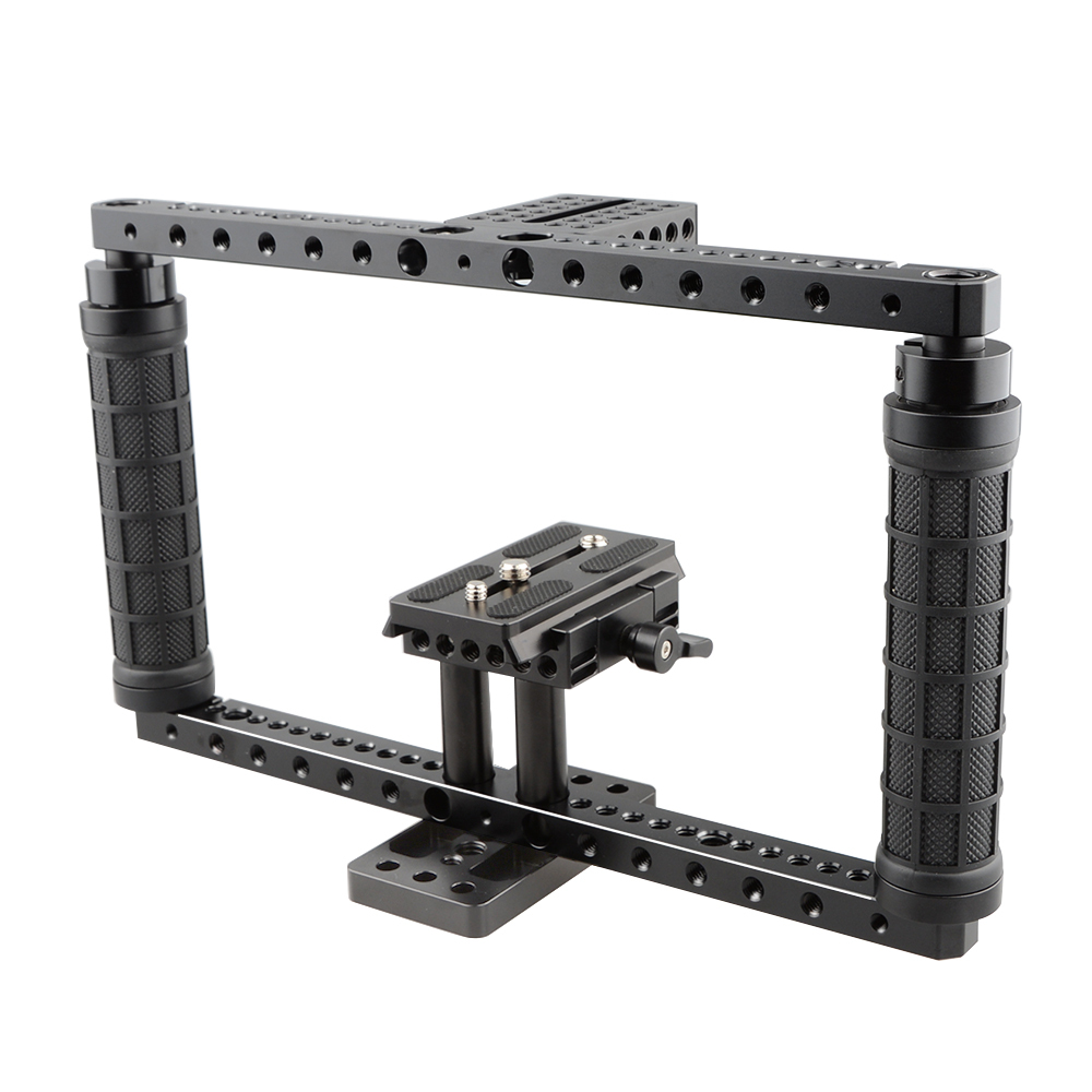 CAMVATE  Adjustable Cage with Quick Release Baseplate (Battery Grip)