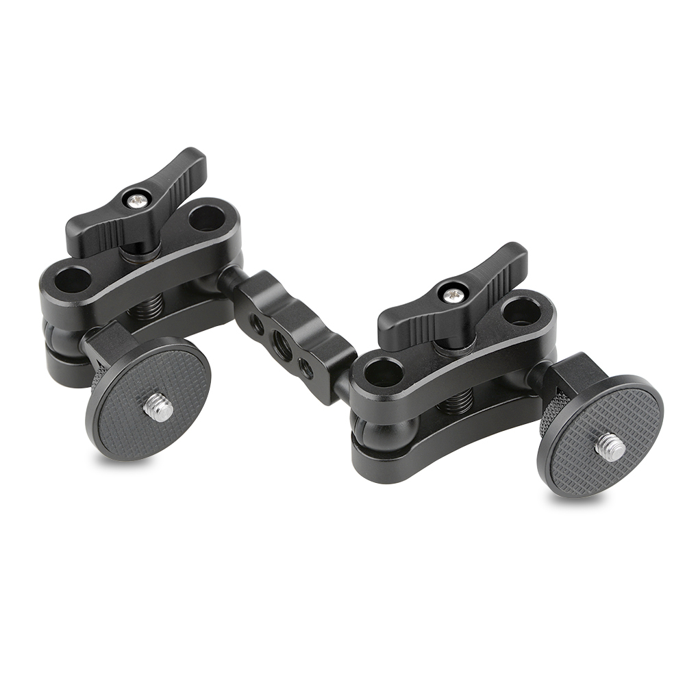 CAMVATE Ultra Articulating Arm with 1/4"-20 Ball Heads Mount (Black)
