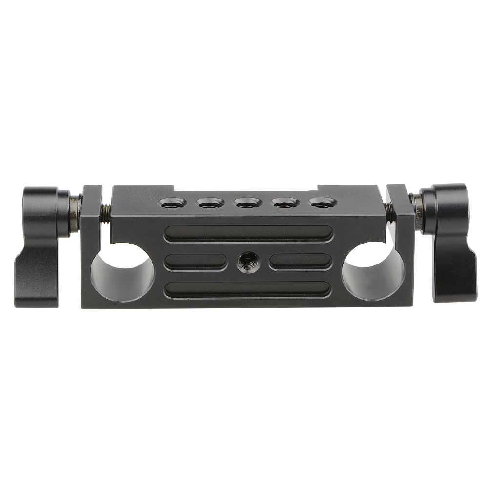 CAMVATE Rod Clamp 15mm Railblock (Black, 2-Piece)