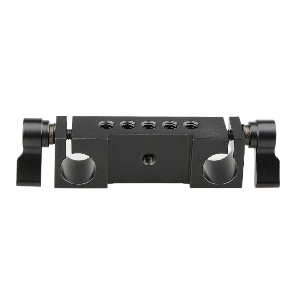 CAMVATE Rod Clamp 15mm Railblock (Black, 2-Piece)