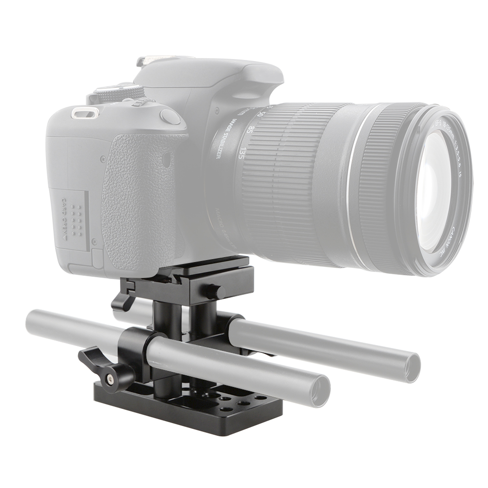 CAMVATE ARCA Style Quick Release Baseplate Pack (Height Adjustable)
