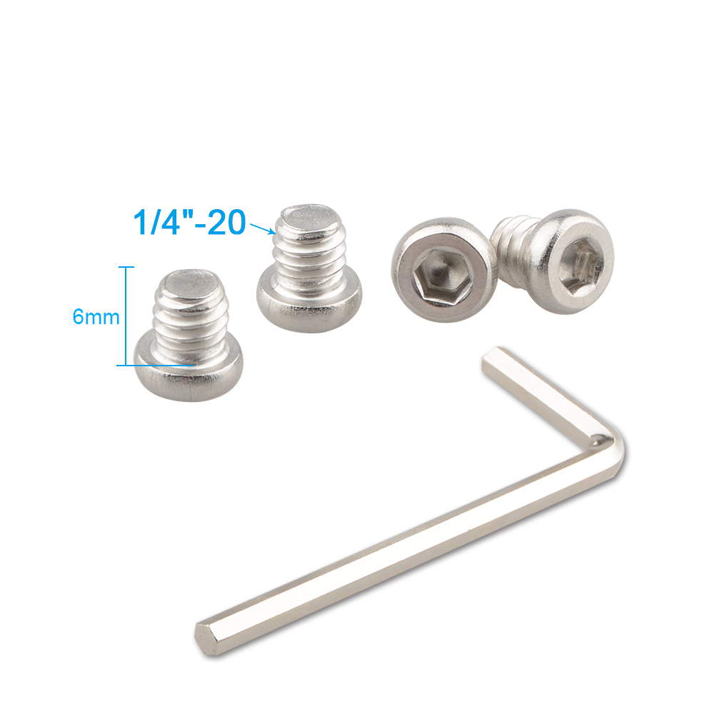 CAMVATE 1/4"-20 Thread Screw Set For Rod Clamp