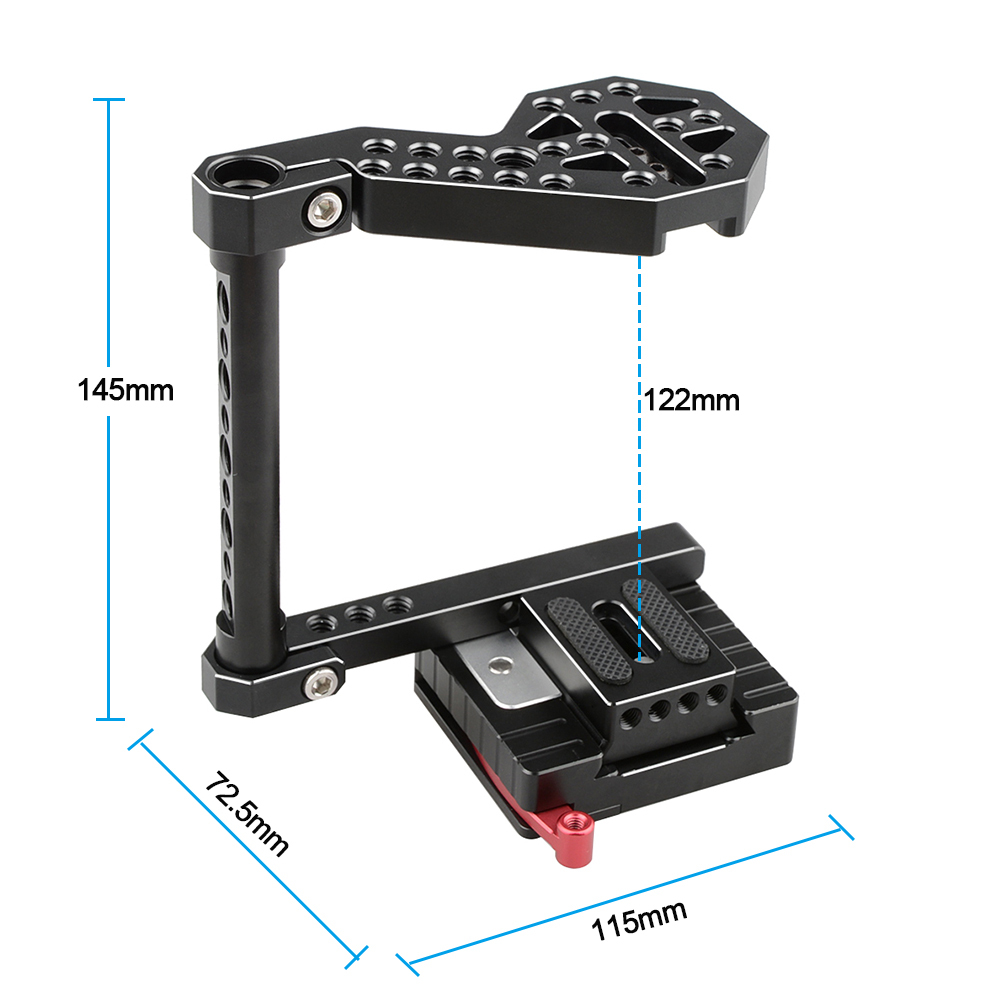 CAMVATE Camera  DSLR Cage  for Cameras Panasonic GH5, GH4, GH3, Fujifilm X-T2, DSLRs Canon EOS 650D, 550D, NIKON D330,SIGMA DP2