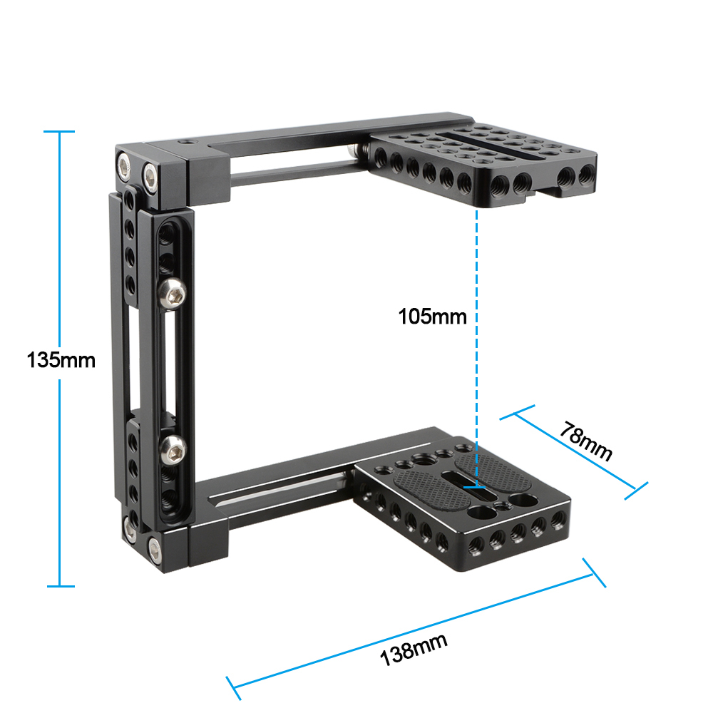 CAMVATE Dual-use Adjustable Cage for 80D, GH5 (Basic)