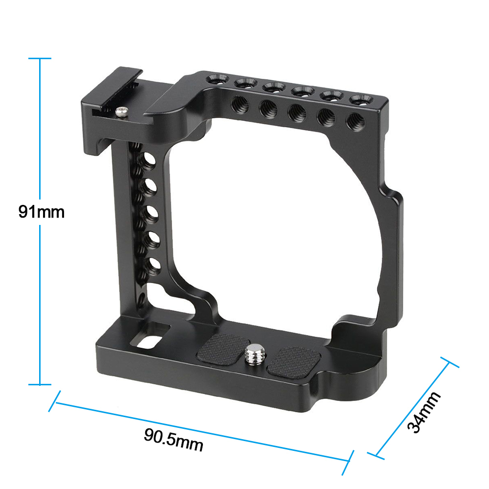 CAMVATE Cage Kit (Black) for Sony A6000 A6300 A6400 A6500 & A6600 4K Cameras