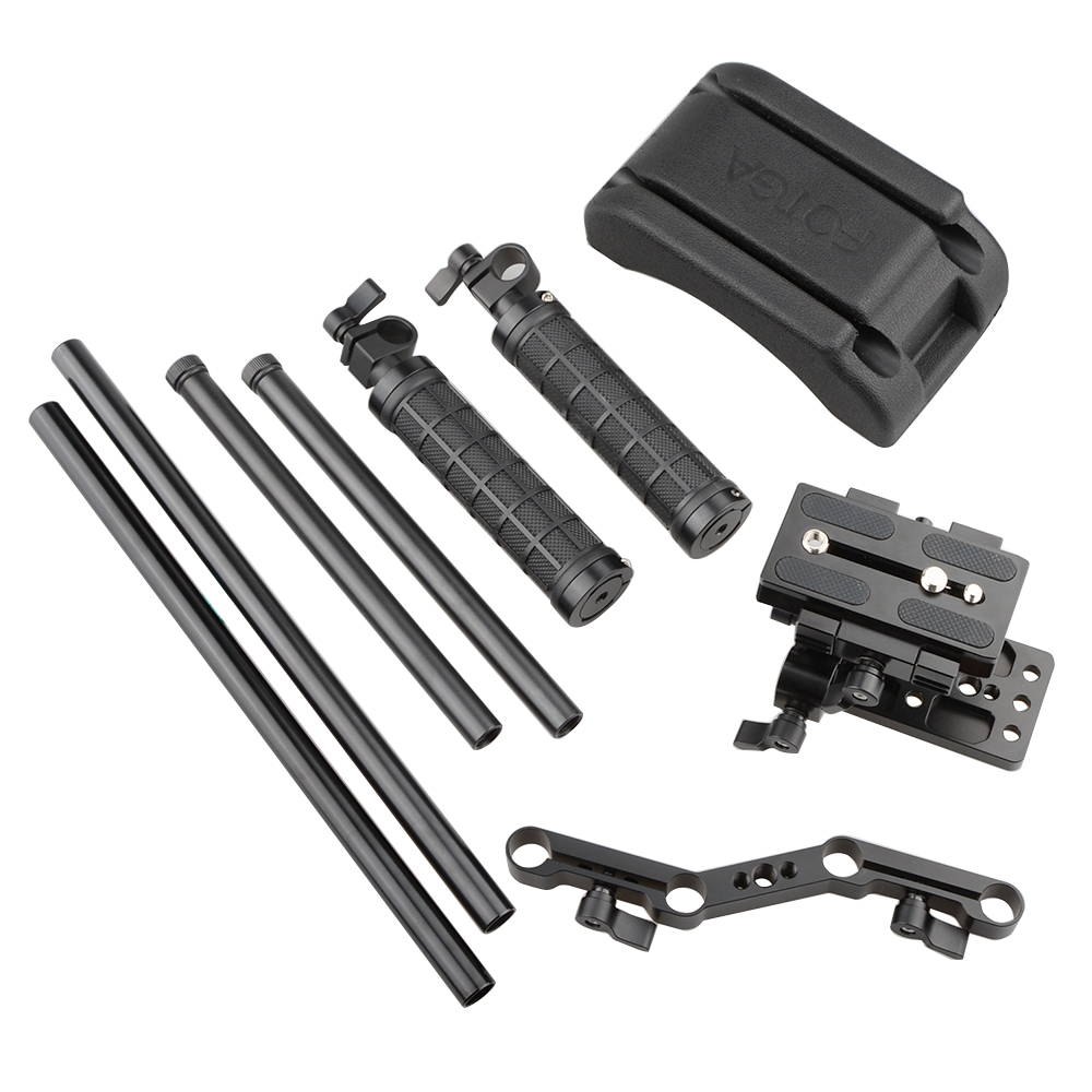 CAMVATE Pro DSLR Shoulder Mount Support Rig Kit Handgrip fr Canon/Nikon/Sony and other