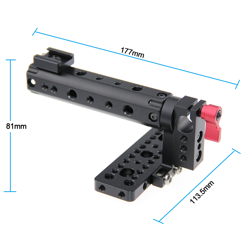 CAMVATE Top Plate Handle Grip for BlackMagic Camera BMCC Cinema Camera Handle