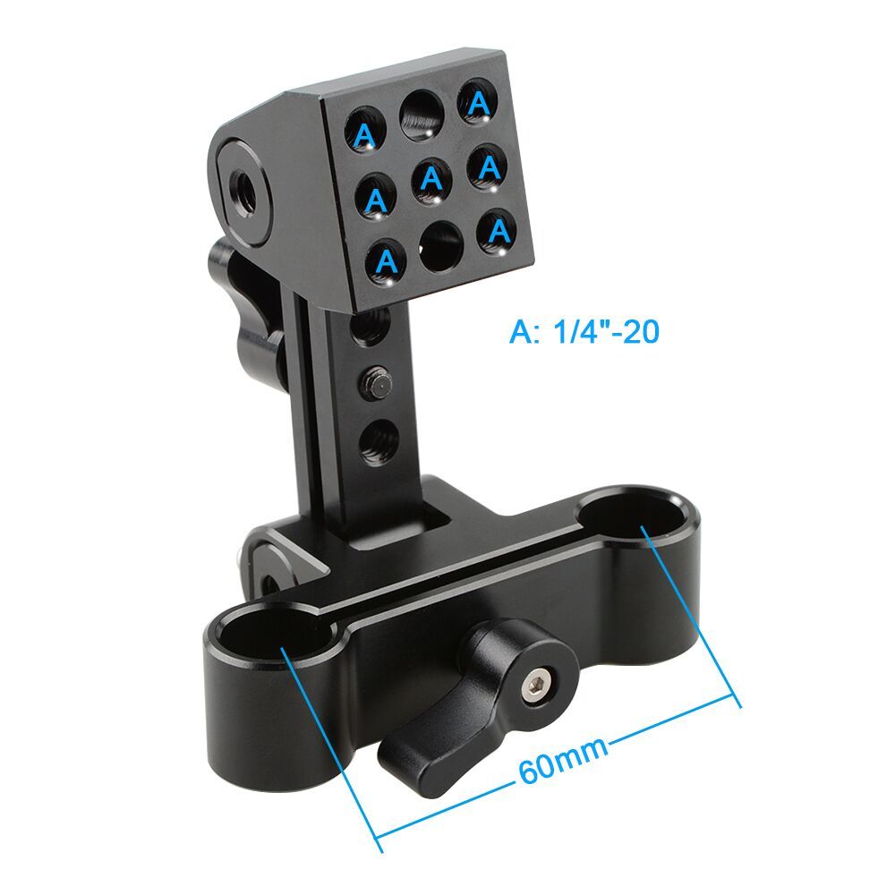 CAMVATE Adjustable Battery Support Bracket With Cheese Plate
