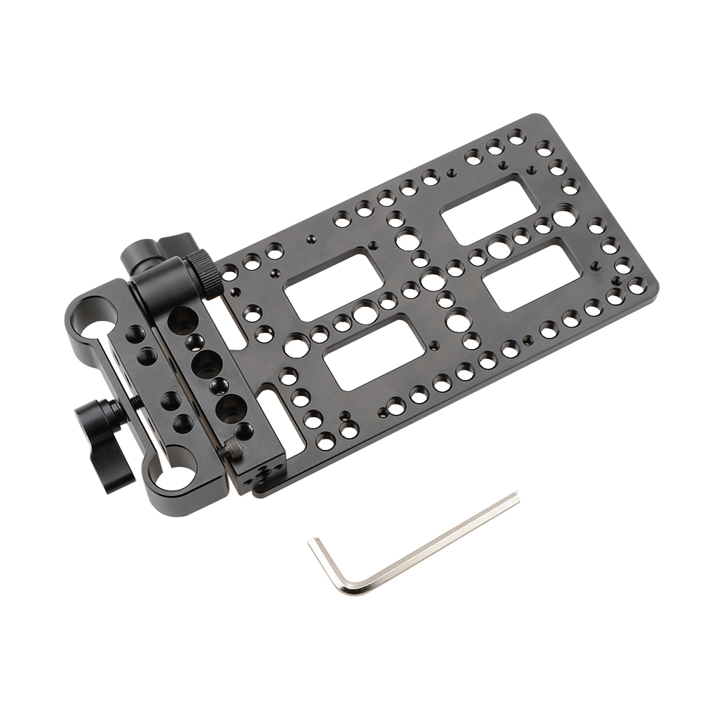 CAMVATE Versatile Battery Plate With Rod Clamp