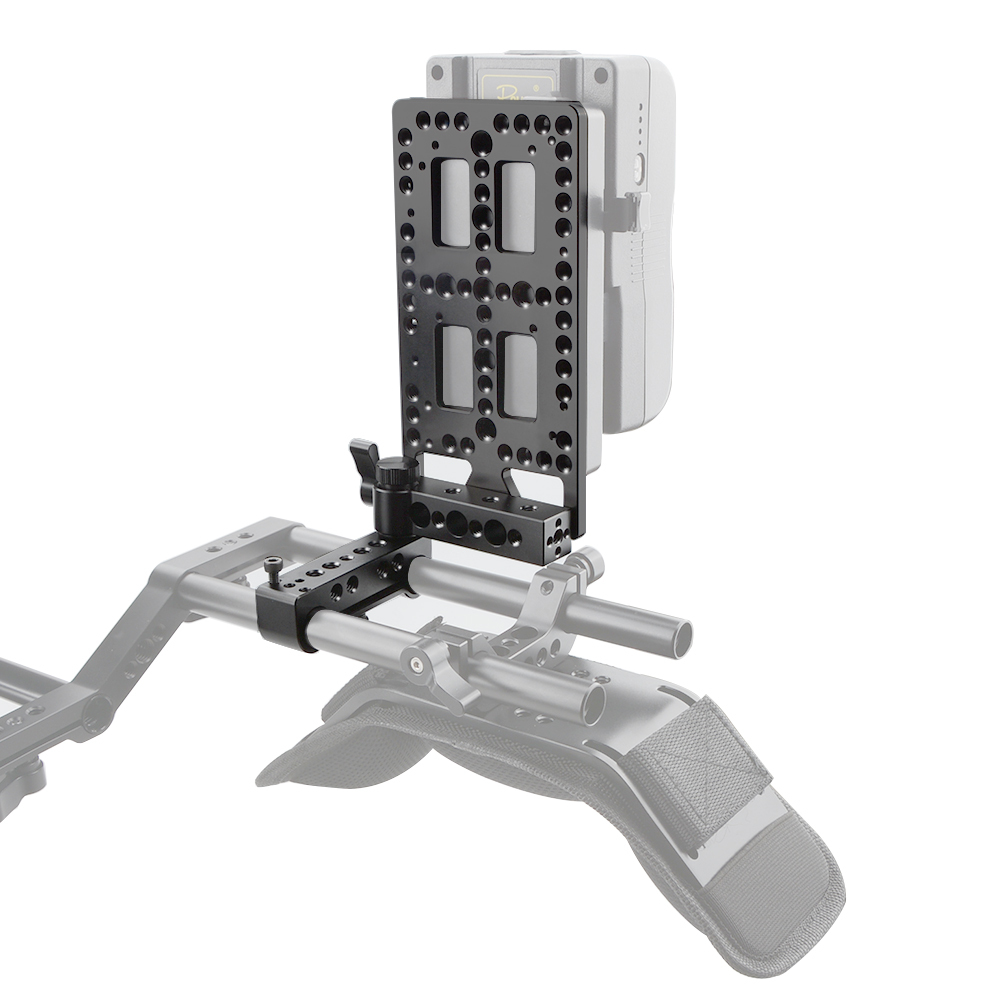 CAMVATE Versatile Battery Plate With Rod Clamp