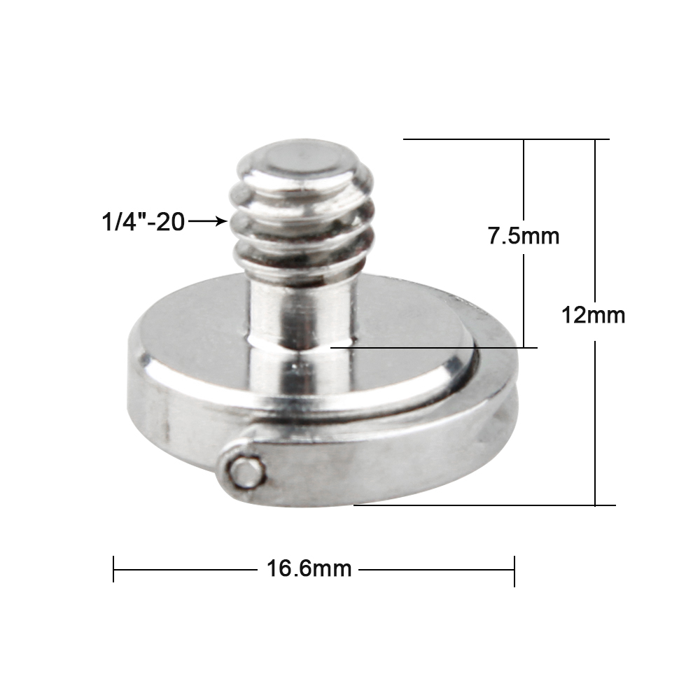 CAMVATE 1/4" Split Ring Camera Screw Adapter