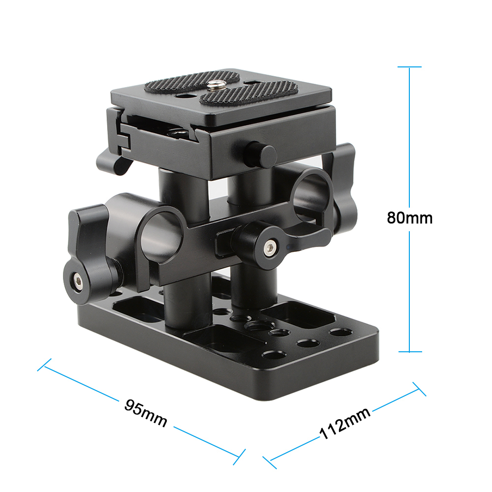CAMVATE ARCA Style Quick Release Baseplate Pack (Height Adjustable)