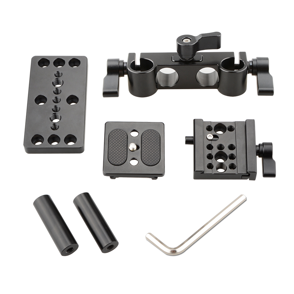 CAMVATE ARCA Style Quick Release Baseplate Pack (Height Adjustable)