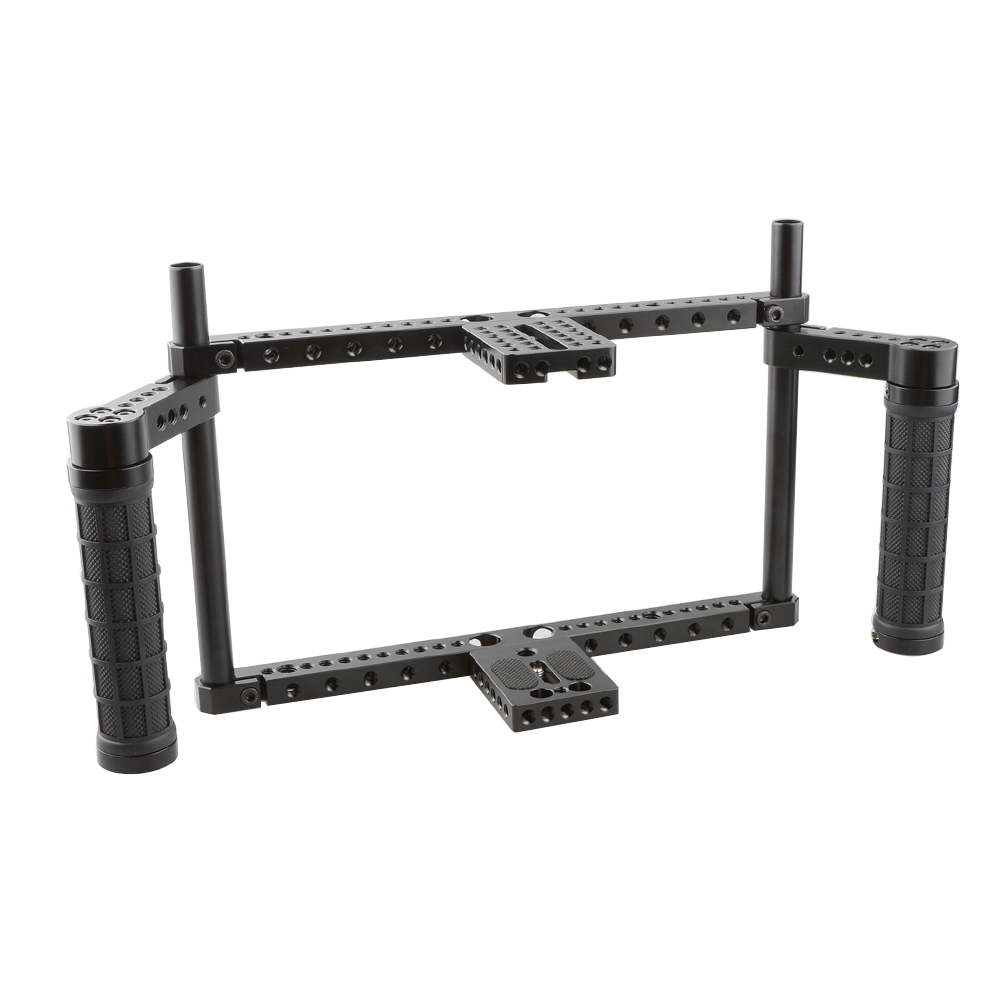 CAMVATE Full-frame Cage With Rubber Handles For Large-sized DSLR