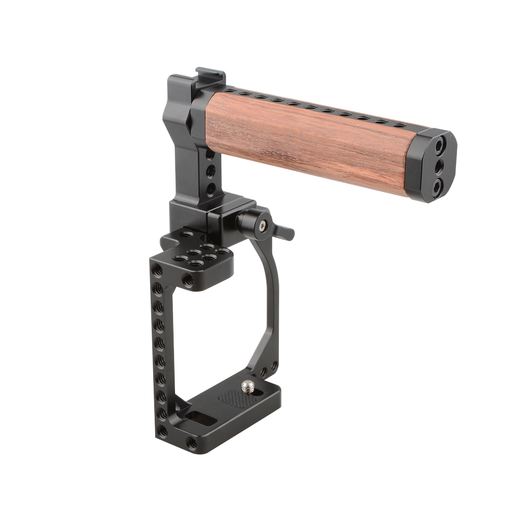 CAMVATE Camera Cage Rig With QR Top Handle For Sony A6000 A6300 A6400 A6500 A6600 4K Cameras