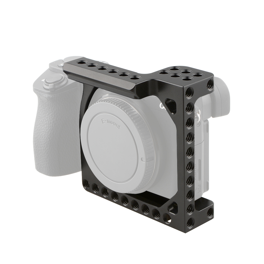 (未使用･未開封品)　CAMVATE アルミ製カメラケージ Sony A6500 A6000 A6300 ILCE-6000 ILCE-6300 NEX7 変換1/4インチ-20 アダプター穴付き ブラック qdkdu57 CAMVATE Camera Cage Frame For Sony A6000 / A6300 / A6400