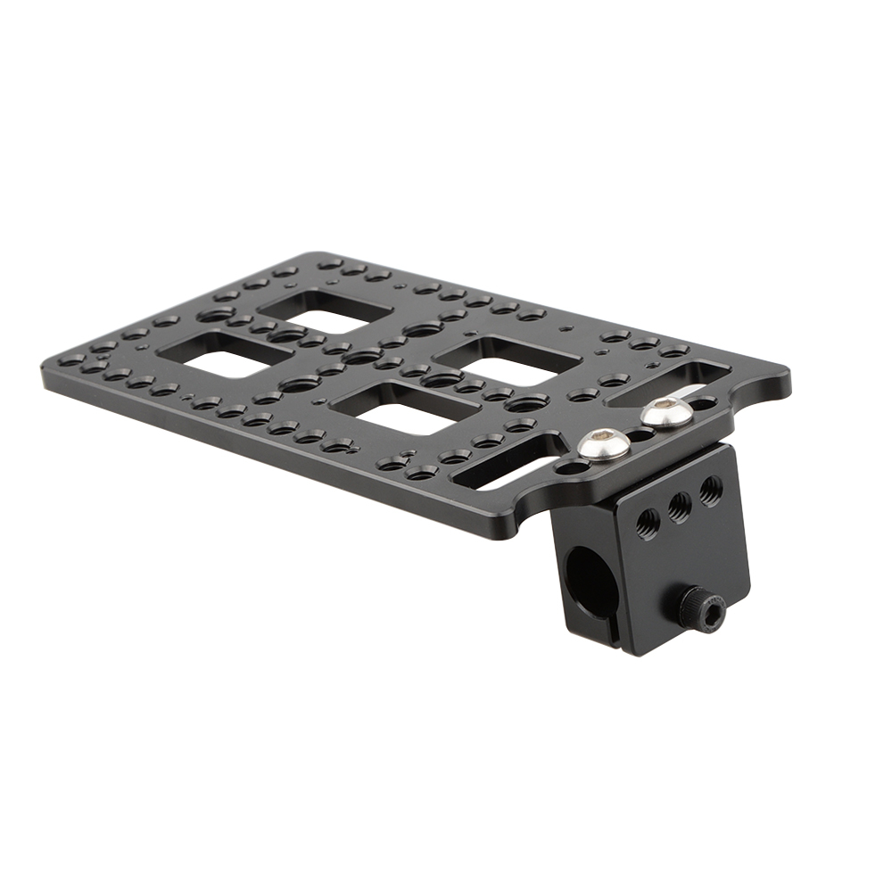 CAMVATE Multi-functional Battery Plate With Rod Clamp For Monitor Cage