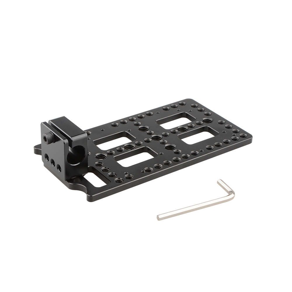 CAMVATE Multi-functional Battery Plate With Rod Clamp For Monitor Cage