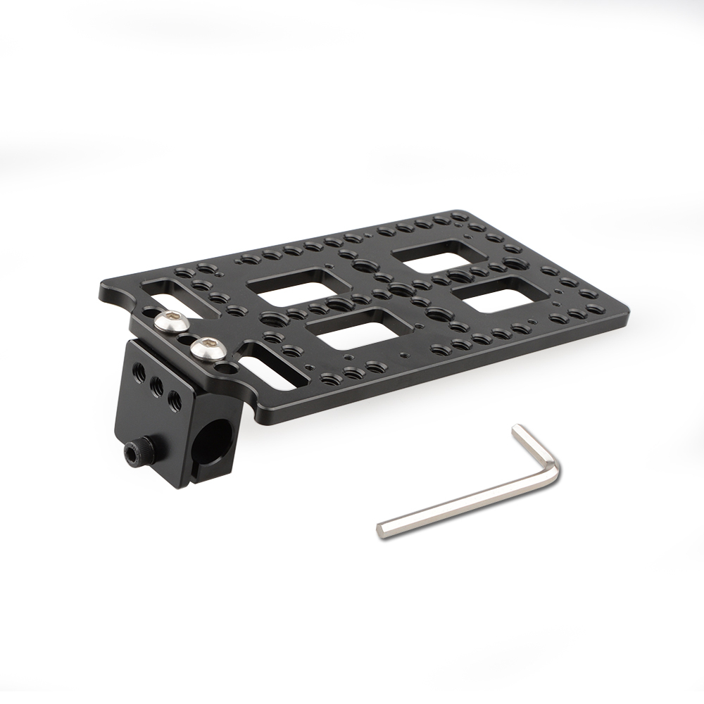 CAMVATE Multi-functional Battery Plate With Rod Clamp For Monitor Cage