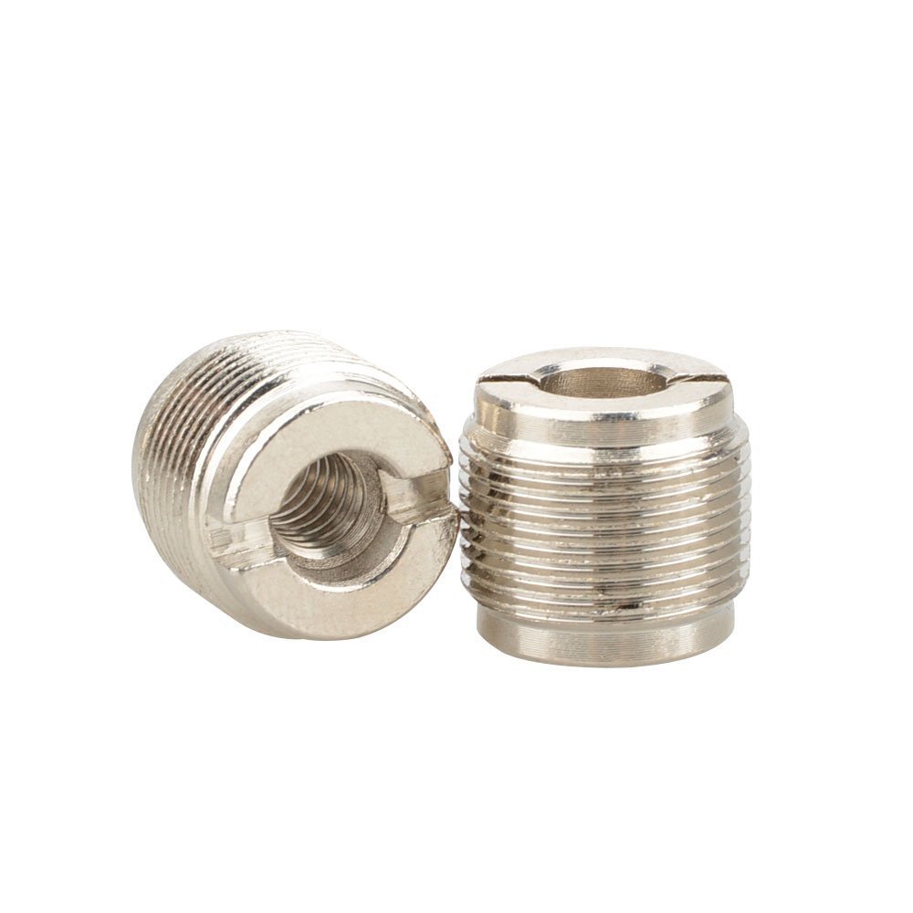 CAMVATE 2 Pieces 5/8" Male to 1/4-20 Female Microphone Mount Adapter