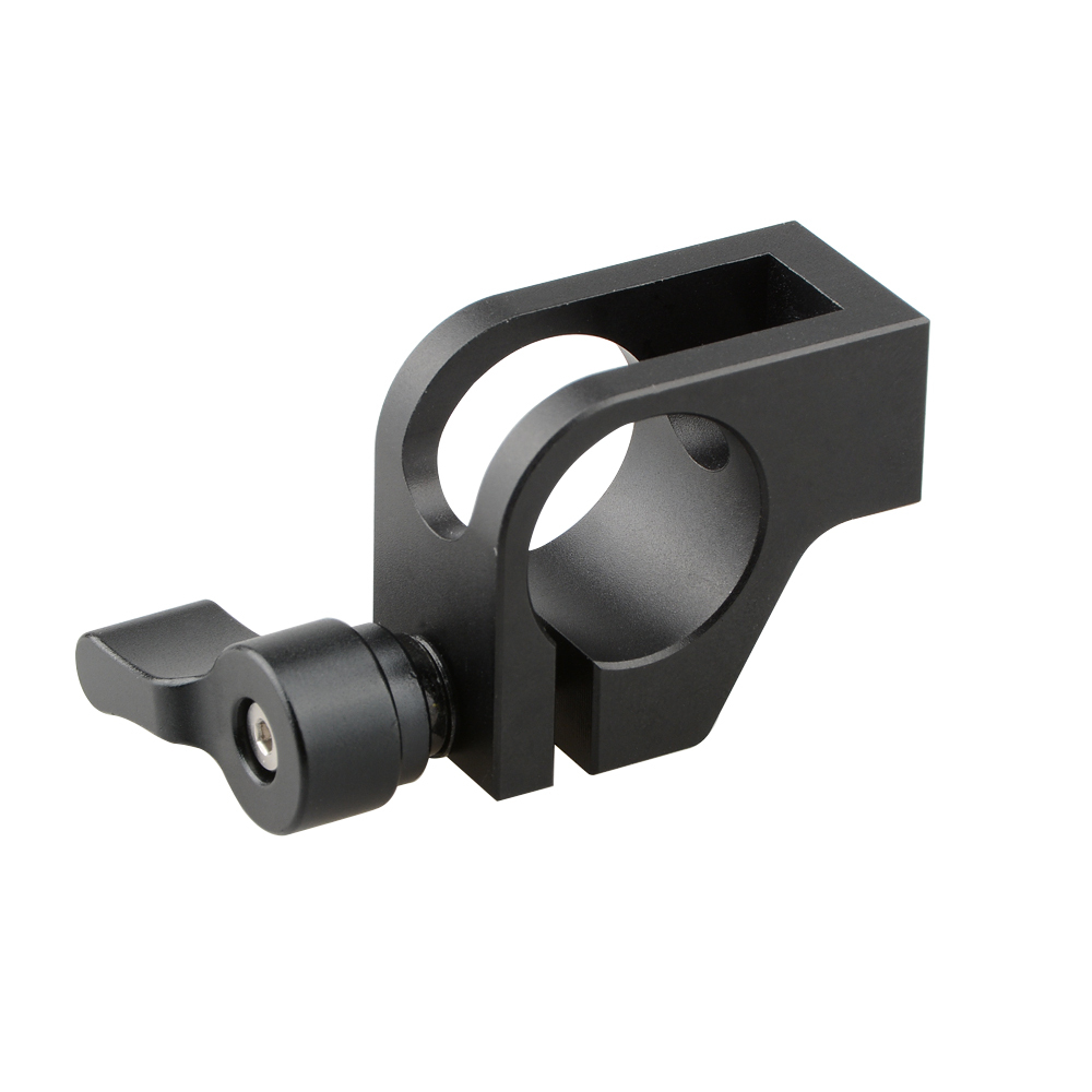 CAMVATE 19mm Rod Clamp With Thumb Knob (Black)