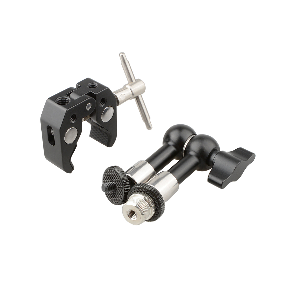 CAMVATE Crab clamp & Mini Ball Head Camera Mount  for microphones