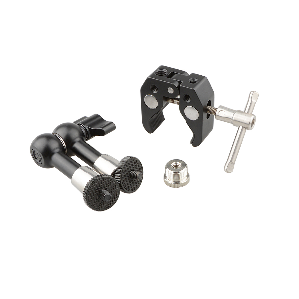 CAMVATE Crab clamp & Mini Ball Head Camera Mount  for microphones