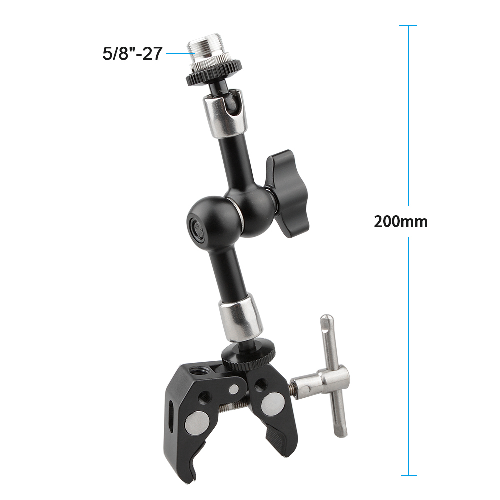 CAMVATE Crab clamp & Mini Ball Head Camera Mount  for microphones