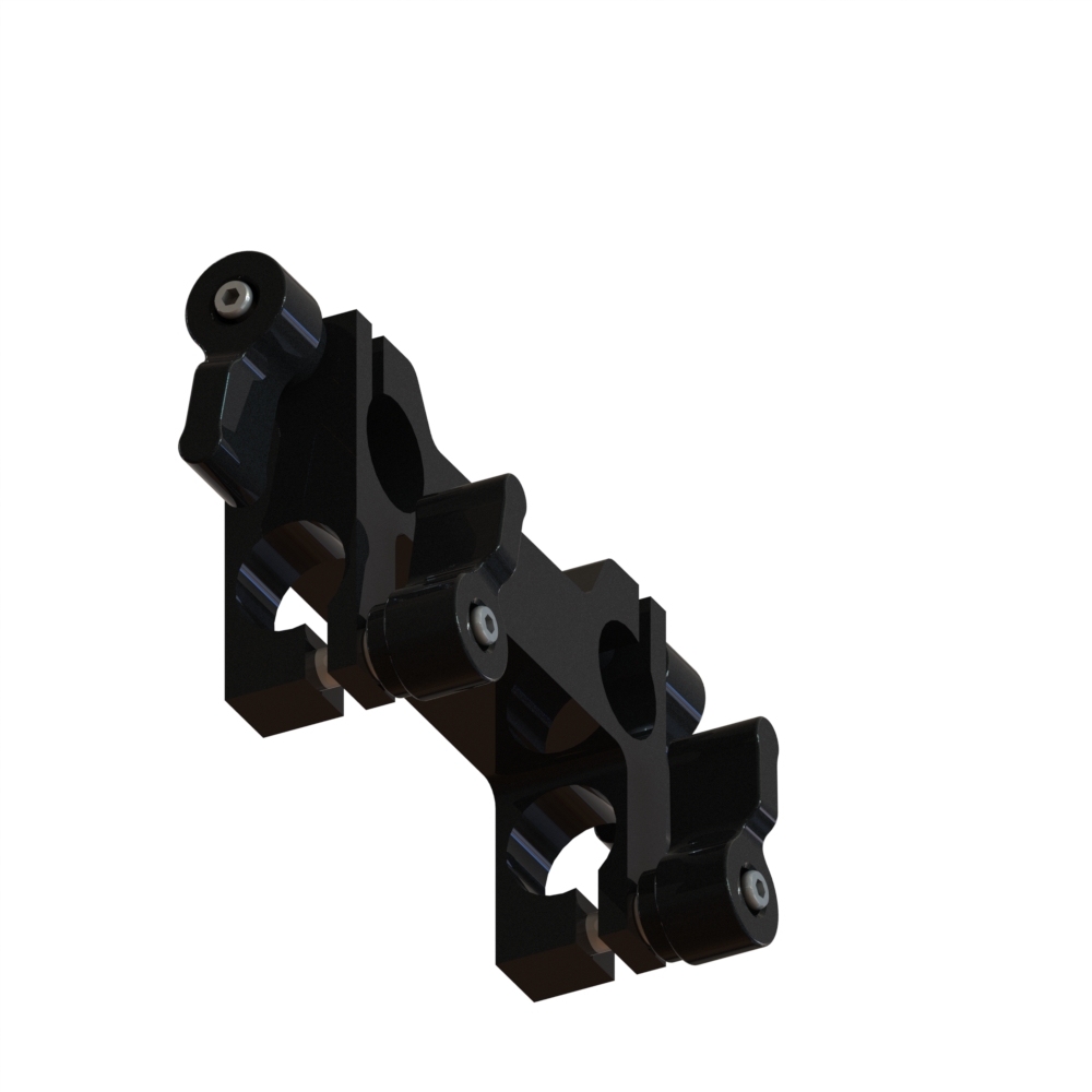 CAMVATE 4-Holes 15mm Rod Clamp For Mutually Perpendicular Rod Setup(Custom Made)