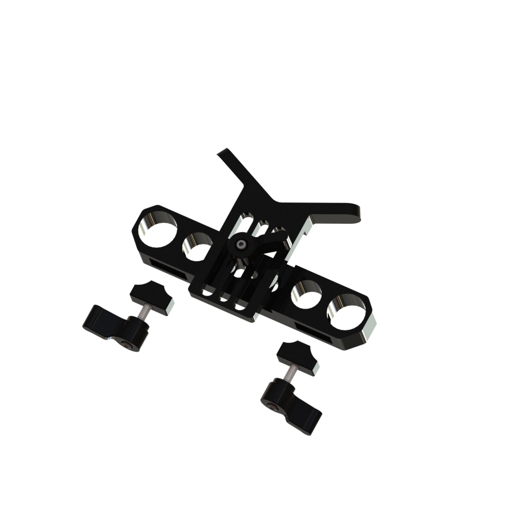 CAMVATE 15mm 19mm Rod Clamp With Lens Support (Custom Made)